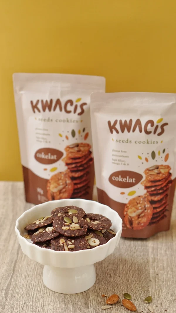 KWACIS Seeds Cookies Camilan Gluten Free Varian Coklat Paket Hemat