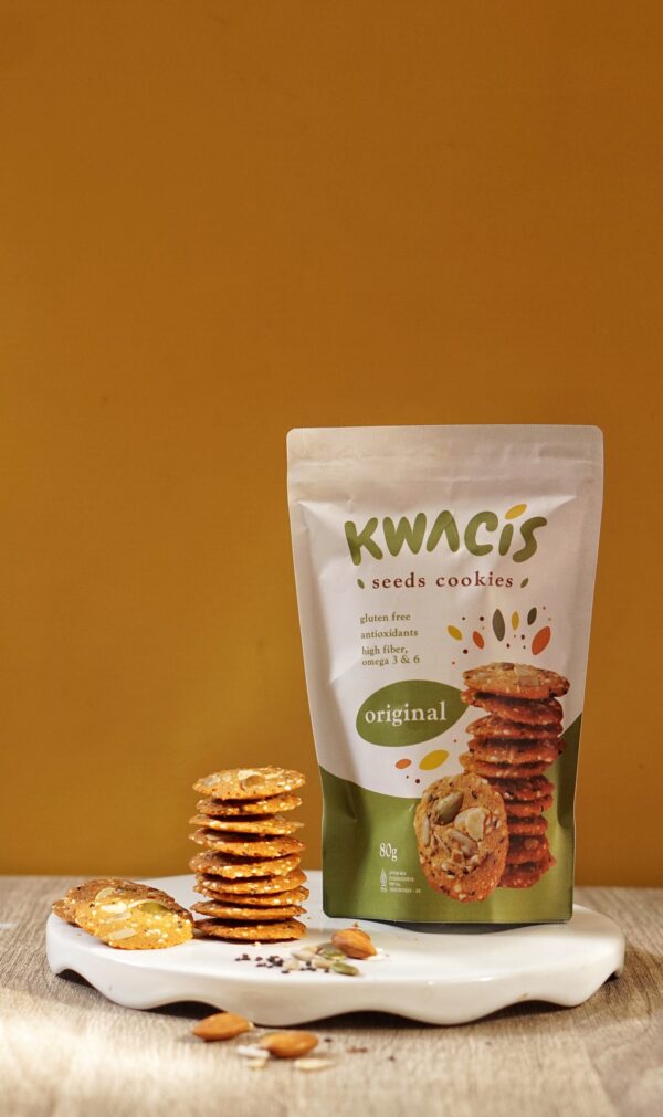 KWACIS Cookies Camilan Gluten Free Paket Original dan Coklat