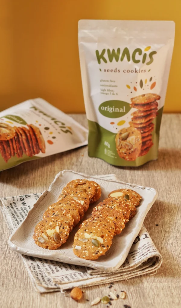 KWACIS Seeds Cookies Camilan Gluten Free Varian Original Paket Hemat