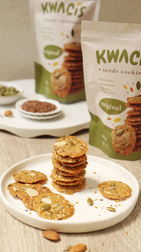 KWACIS Seeds Cookies Camilan Gluten Free Varian Original Paket Hemat