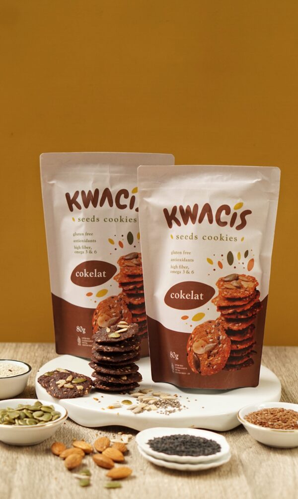 KWACIS Seeds Cookies Camilan Gluten Free Varian Coklat Paket Hemat