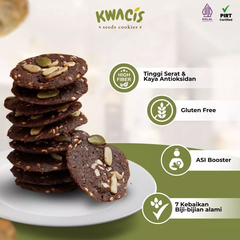 Kwacis Seed Cookies Cokelat